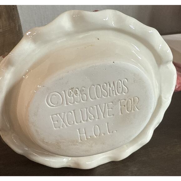 1996 Cosmos Exclusive H.O.L. Rag Doll Girl Teapot & Cup Set Colorful Patchwork - Picture 7 of 8